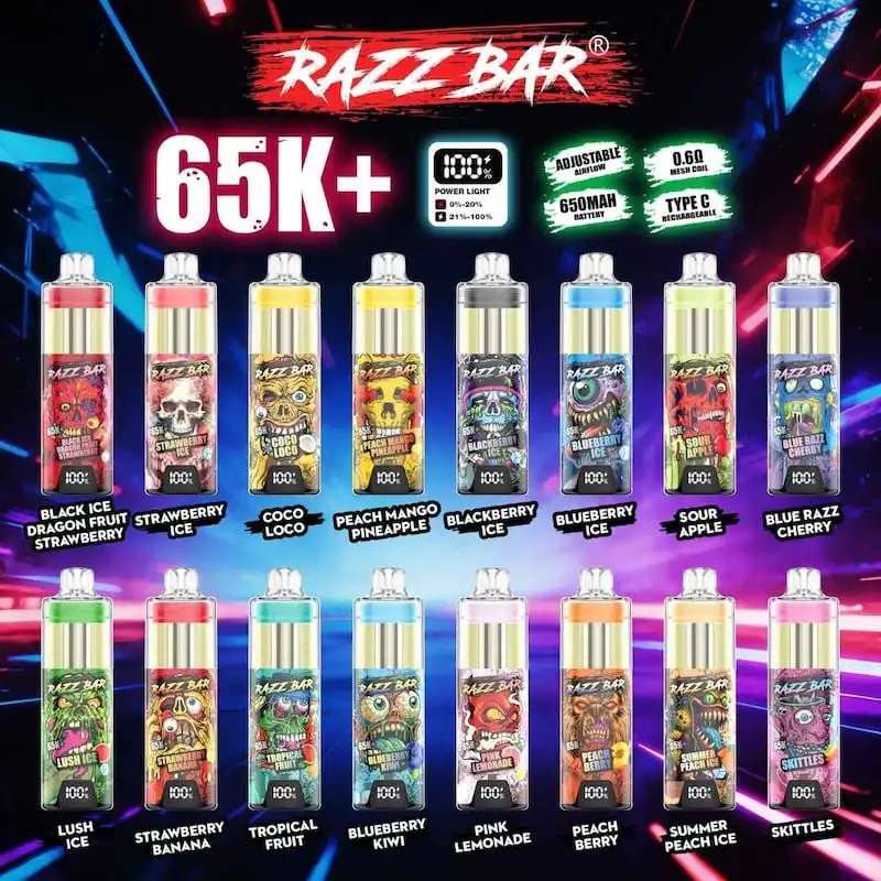 Razz bar 65K Taste List
