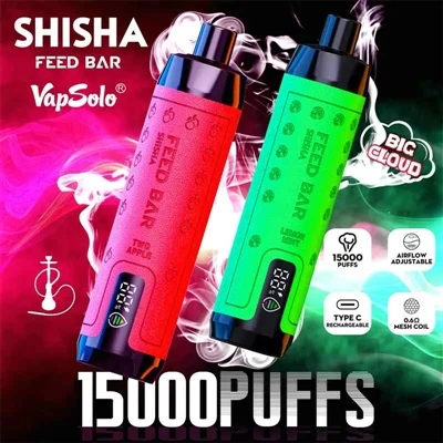 ¿Cuál es la revisión del producto de Vapsolo Feed Bar Shisha 15000?