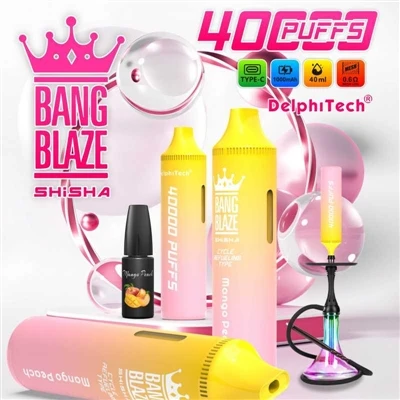 ¿Qué tipo de cigarrillo electrónico es Bang Blaze Shishia 40000?