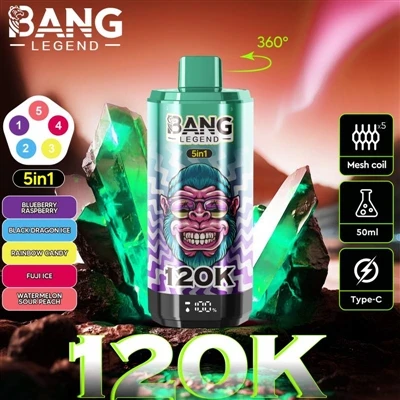 BANG LEGEND 120K, te permite experimentar el mayor disfrute