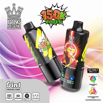 BANG LEGEND 150K PUFFS VAPE: un nuevo punto de referencia para los cigarrillo...