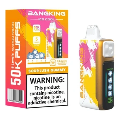 BANGKING ICE COOL 60K Vaporizador electrónico de hielo ajustable, recargable,...