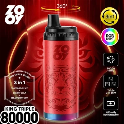 ZOOY KING Vape desechable de 3-in-1 80000 Puff: innovación tecnológica y anál...