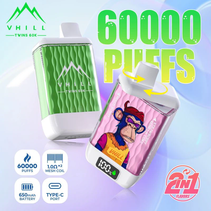 Cigarrillo electrónico desechable Vhill Twins 60000: un análisis exhaustivo d...