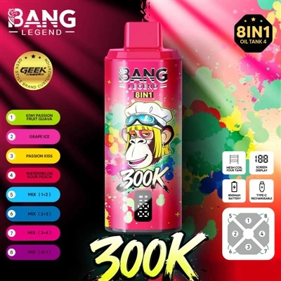Bang Legend 300000: Desbloquee una nueva experiencia de cigarrillo electrónic...