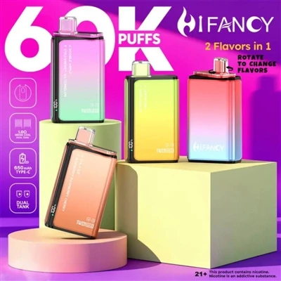 HIFANCY TWINMAX 60000 Puffs: disfrute de dos sabores al contenido de su coraz...