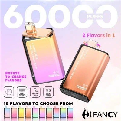 HIFANCY TWINMAX 60K: disfrute de dos sabores al contenido de su corazón, sabo...