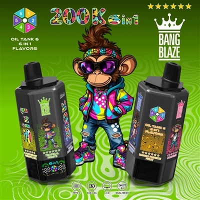 BANG BLAZE 200000 6en1: Seis sabores en uno, realmente puedes jugar con ellos...