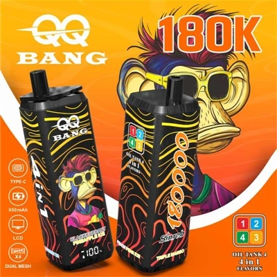 QQ BANG 180K 4en1: Un cigarrillo, cuatro sabores: una fiesta portátil para jó...