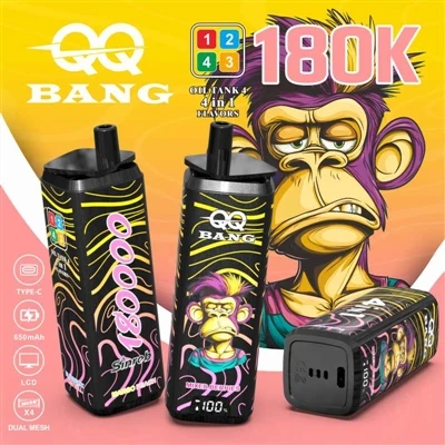 QQ BANG 180K 4in1: la mejor experiencia de vapeo con cuatro sabores de una so...