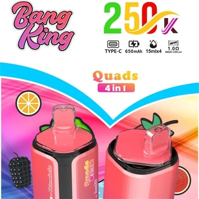 BANG KING Quads 250000 4IN1: una revolución-de alta gama en vaporizadores des...