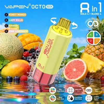 Vapen Octo 160K Puffs 8 en 1: cuando los sabores múltiples ya no son un truco...