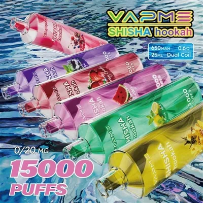 Vapme Shisha Hookah 15000: una fusión de experiencia de narguile liviana y va...