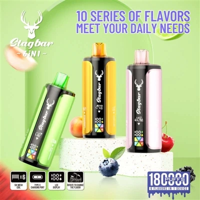 Stag Bar 6in1 180K: cuando los cigarrillos electrónicos desechables empiezan ...