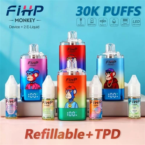 Vape recargable FIHP MONKEY 30K: una nueva opción que equilibra la comodidad ...