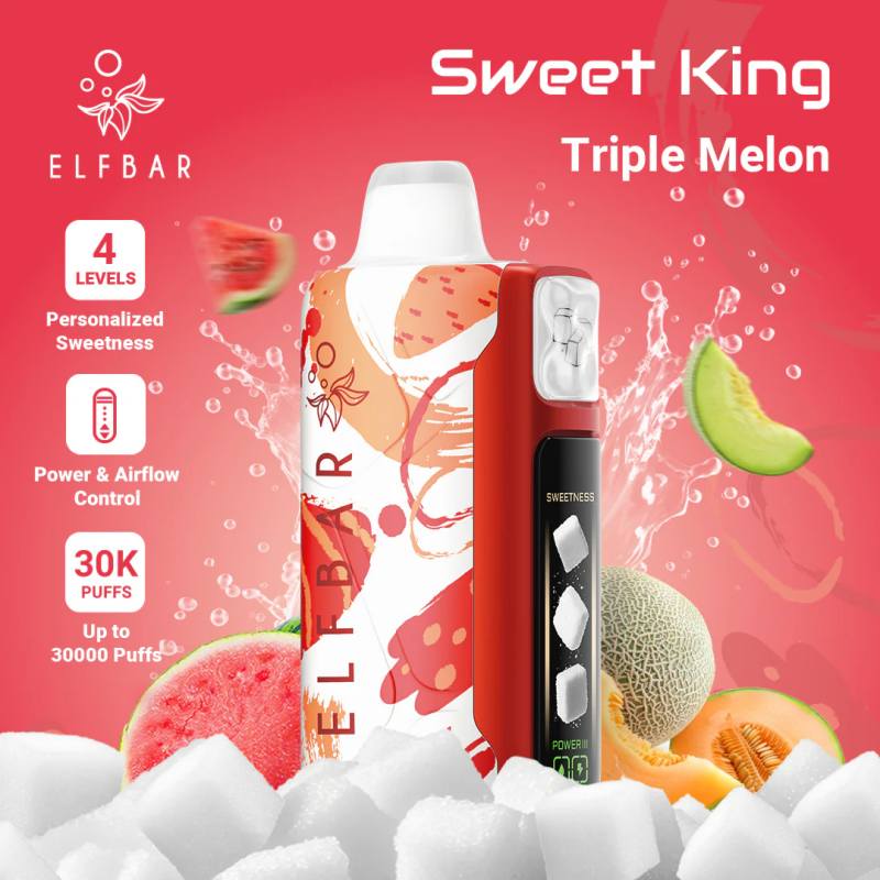 TripleMelonELFBAR Sweet King 30000
