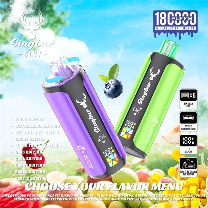 StagBar 180K Puff 6in1 price